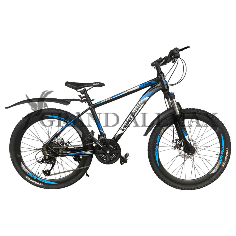 Велосипед ''Velobaik'' 24'' Т680  Алюмінієвий (Блакитний)