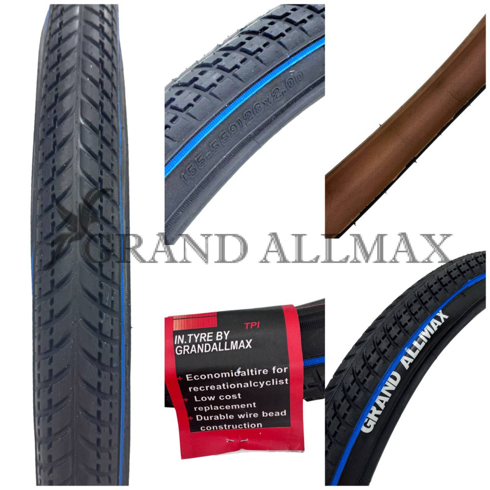 НОВИНКА !!! Покришка 26'' x 2.00 з синьою полоскою та оранжевою серединою